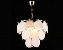 Люстра потолочная пятирожковая на цепочке Хрусталь Мелодия Света Е27 Золото картинка 